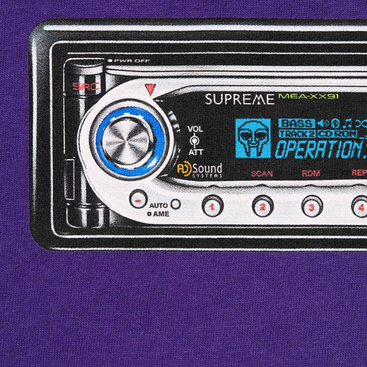 SUPREME RECEIVER TEE-PURPLE