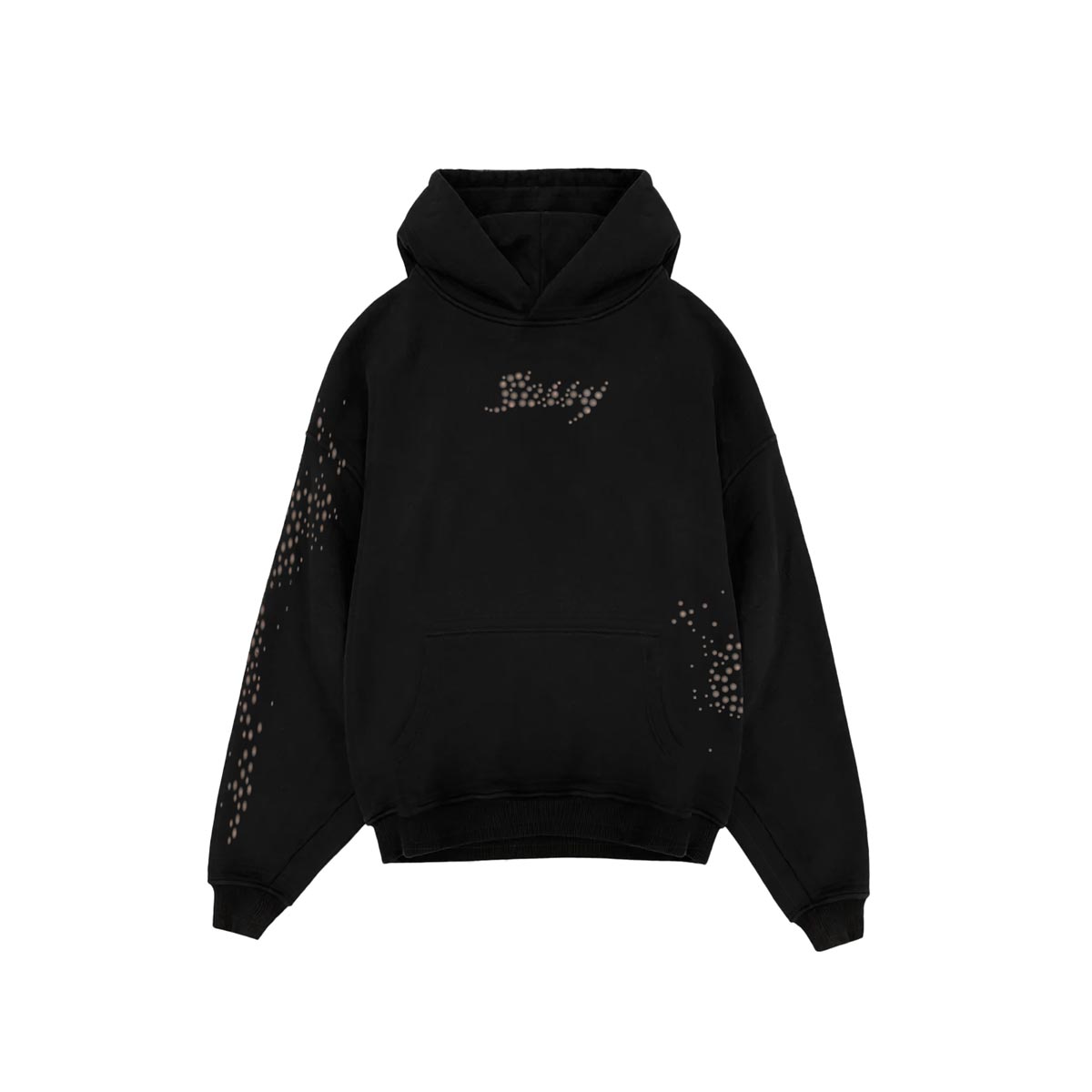 SASSY CLASSY "Bling Sassy" Triple Black OVersize French Terry Hoodie