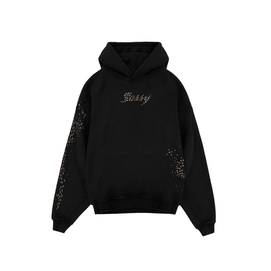 SASSY CLASSY "Bling Sassy" Triple Black OVersize French Terry Hoodie