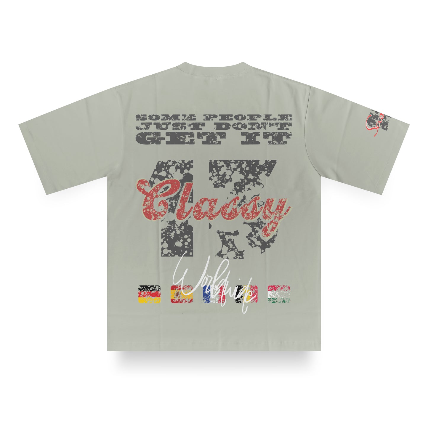 Sassy Classy DR02 Enhanced 13 Beige Heavyweight Boxy Fit Tee