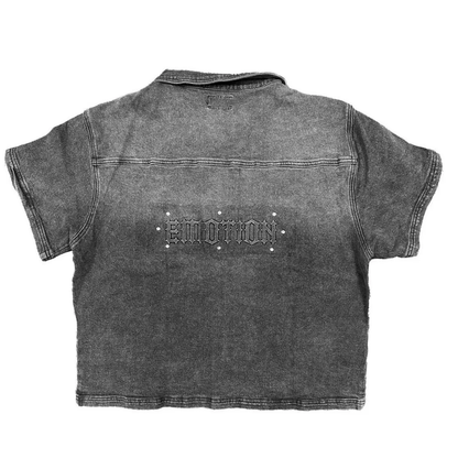 Mixed Emotion ‘Paisley’ Denim Grey Shirt