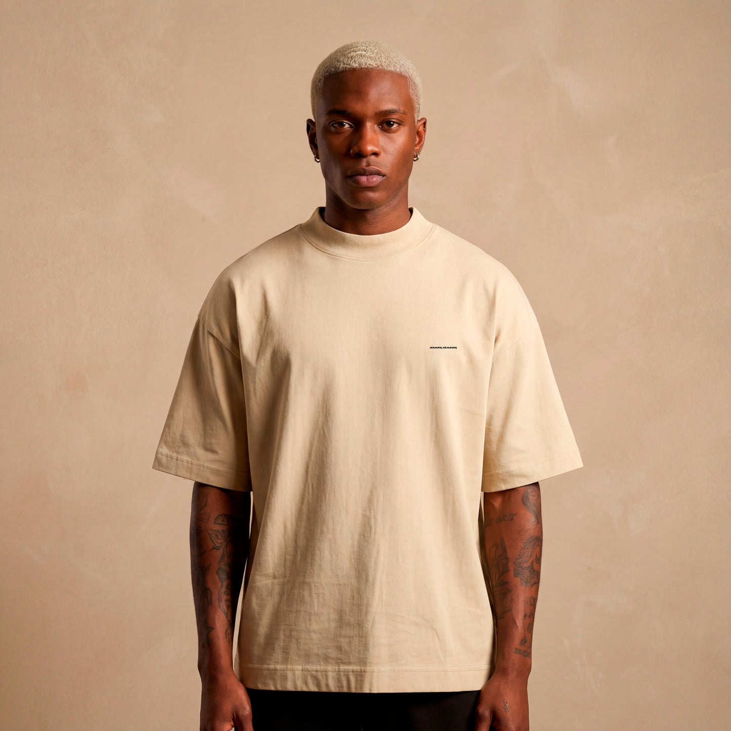 Sassy Classy DR03 Pale Ivory Heavyweight Oversized Tee "Sight"