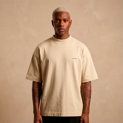 Sassy Classy DR03 Pale Ivory Heavyweight Oversized Tee "Sight"