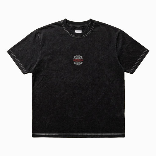 DELICATE BALANCE Vintage black Heavyweight Boxy Tee